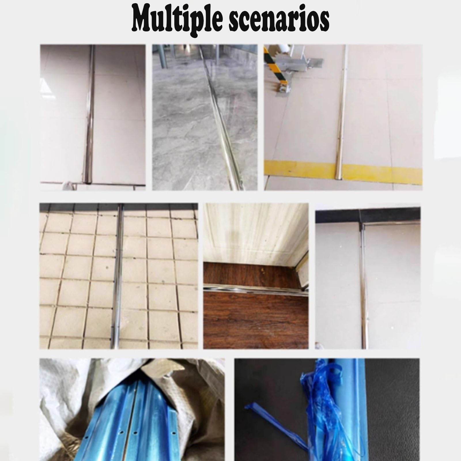 Canaleta para Cables Pasacables Metálico De Suelo, Robusto Pasacables Ancho 53 60 80 100 Mm, Pasacables Exterior para Cables TV/Pared Estética/Techo/Evitar Que Mastiquen(W 60mm/2.4in,6 pcs)