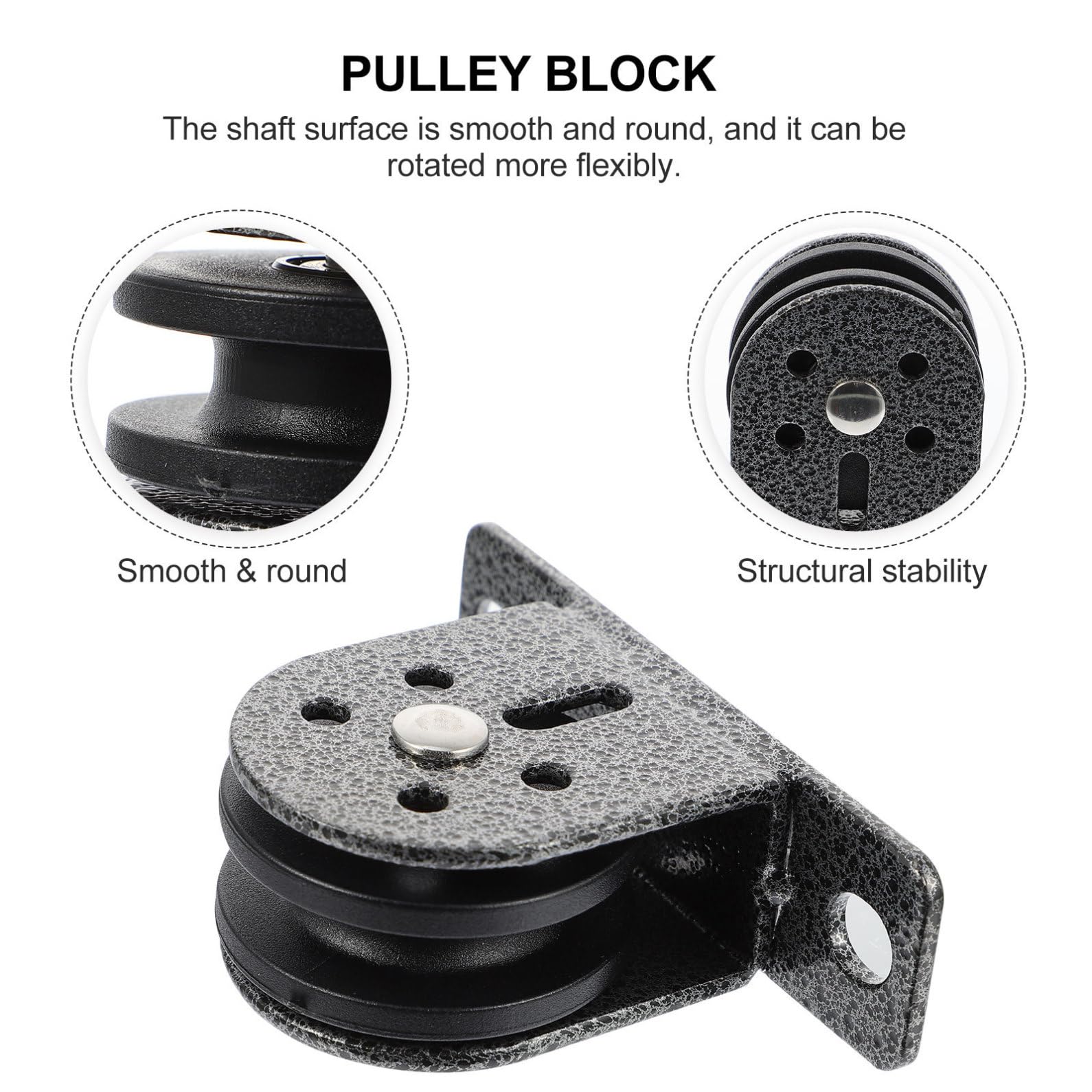 Cabilock Polea de Rodamiento Silenciosa para Fitness Bloque de Polea de Elevación con Rueda Reforzada Accesorio para Equipos de Gimnasio Doméstico y Tracción de Cables