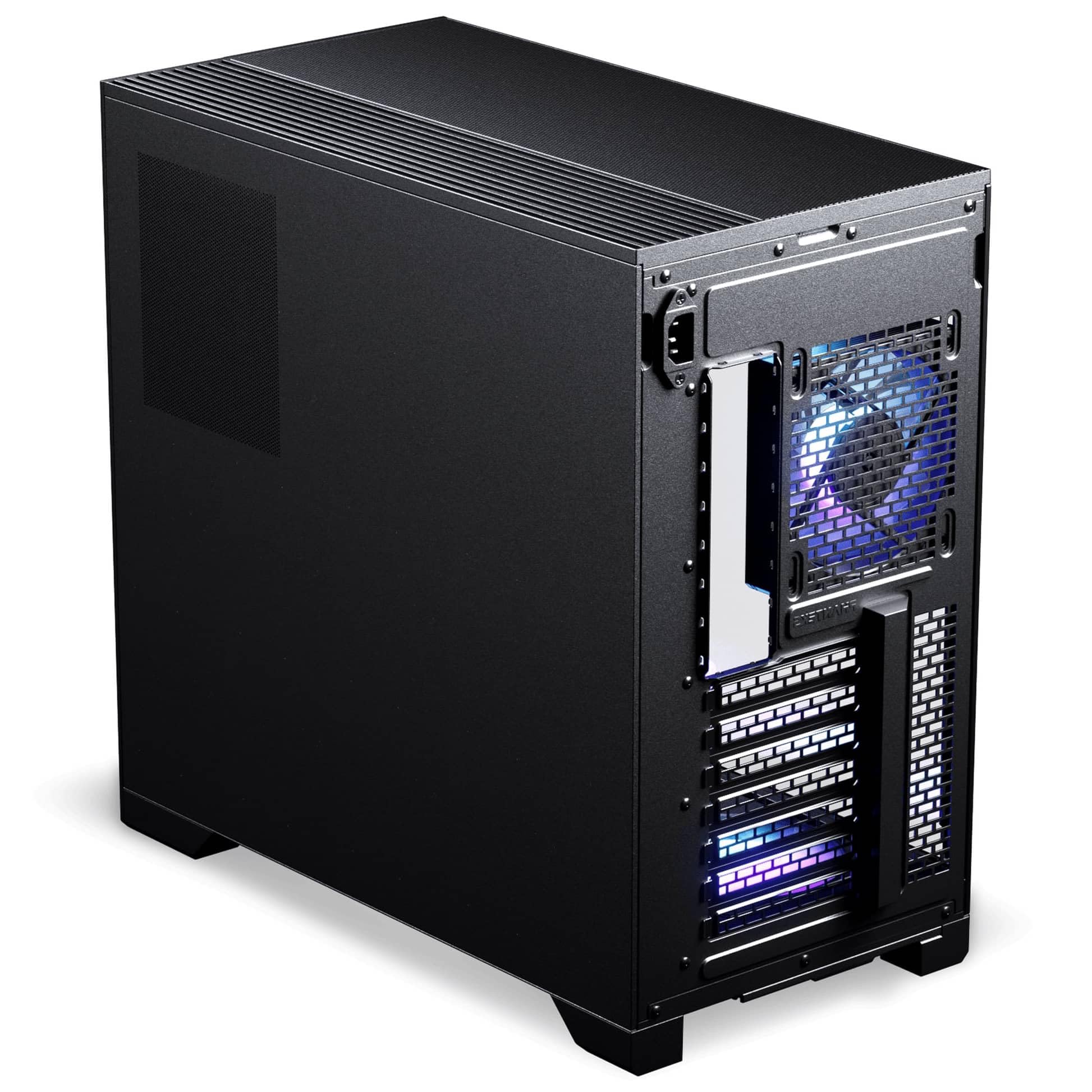 Phanteks XT V5 LCD PC-Gehäuse Midi-Tower ATX Tempered Glass | Schwarz, 7-Zoll-LCD, Showcase-Design, seitliche Luftzufuhr, 360-mm-Radiator-Support, RGB-Lüfter