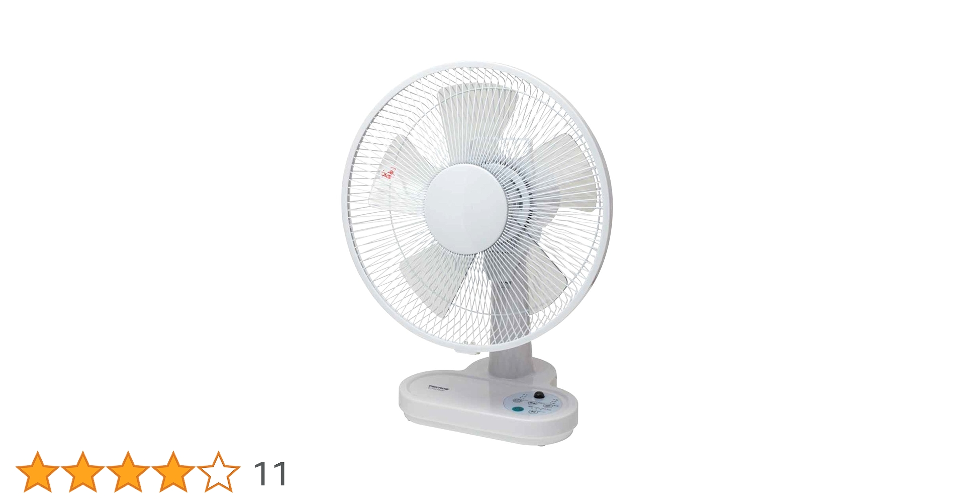 Amazon | TEKNOS 卓上扇風機 DCモーター 【ホワイト】 30cm羽根