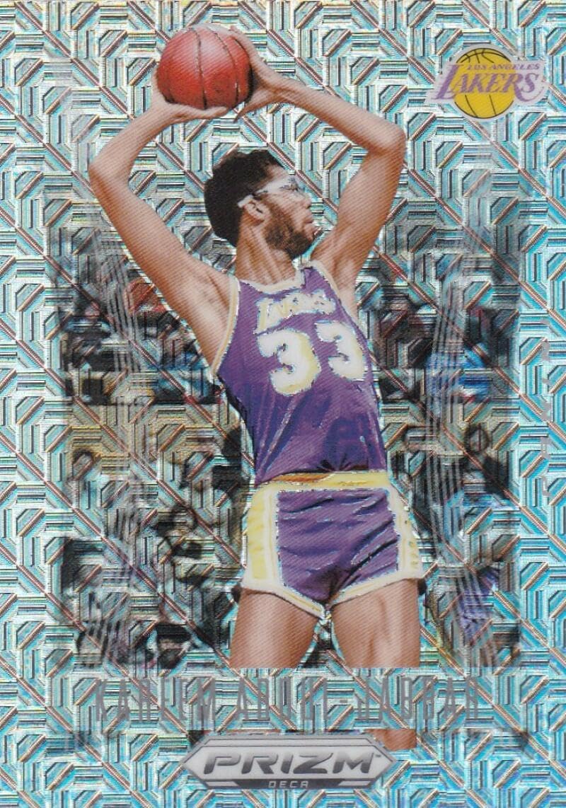 Basketball Trading Card 2023-24 Panini Prizm Deca Prizms Mojo #138 Kareem Abdul-Jabbar NM Near Mint 7/25 Lakers
