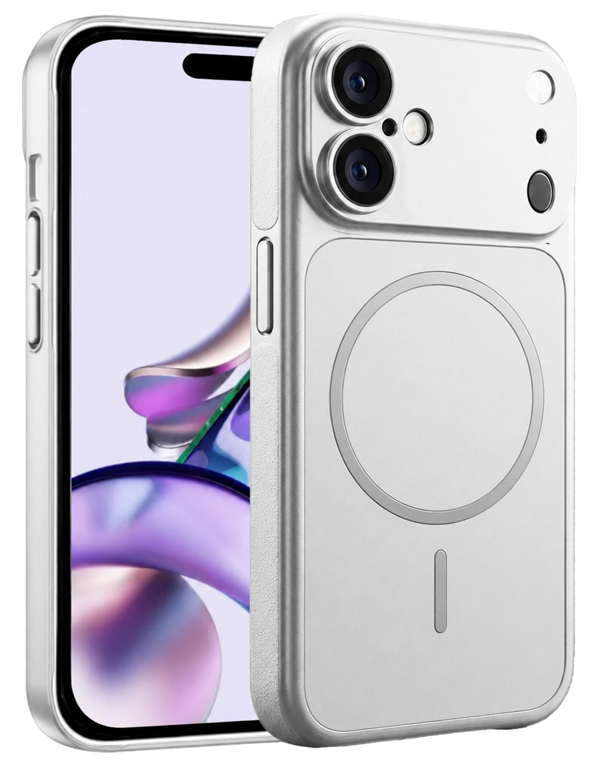for iPhone 16 Cover Luxury Glass Matte Lens Protect Case Magnetic for Mag-Safe Wireless Charging Shockproof PC Cover for iPhone 16 Back Cover-image-22