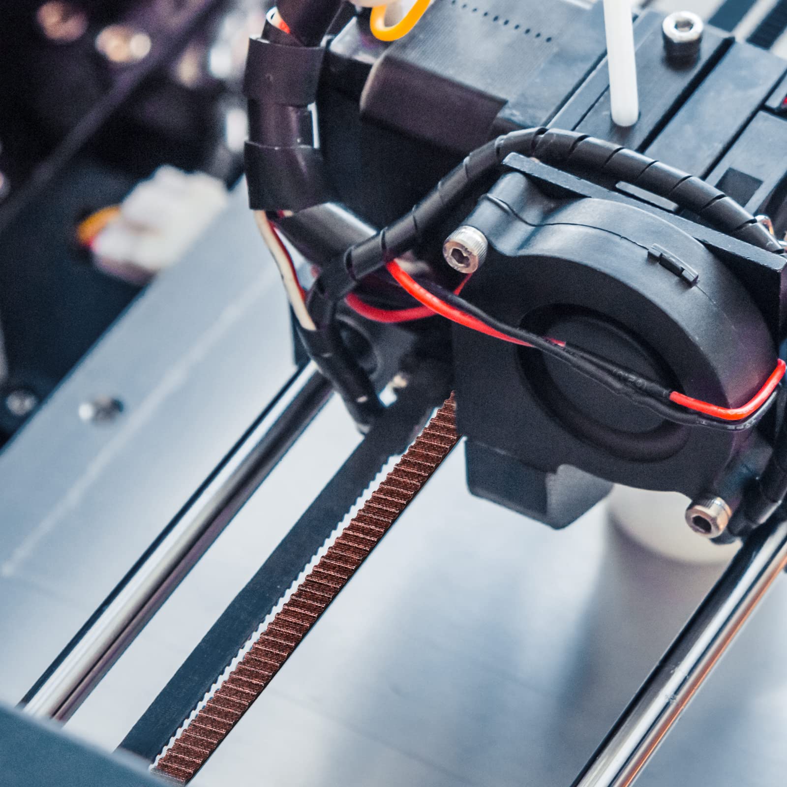 GT2 pasek 6 mm do drukarki 3D, 5 m, pasek rozrządu premium, włókno szklane, odporny na zużycie, brązowy, nylonowy, powierzchnia zębów