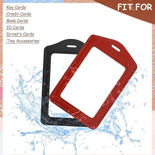 Miniatura 19 de Cordones con 2 soportes para tarjetas de identificación, cordón de silicona con cuentas de silicona, soporte de identificación de cuero