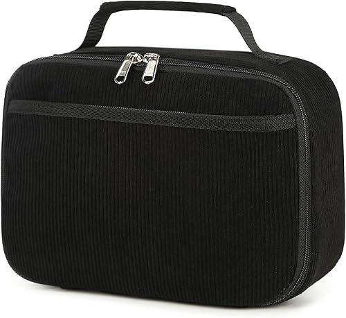 Bluboon Lonchera con aislamiento para niños y niñas, para la escuela, lonchera de pana, organizadora, bolsa de almuerzo para niños y niñas (pana