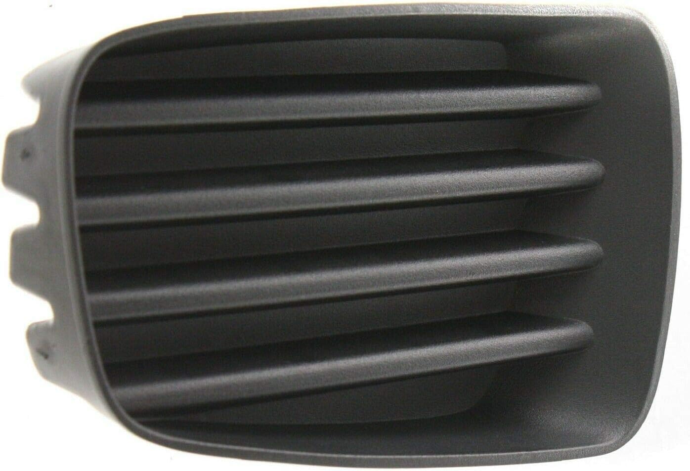 DAT AUTO PARTS Front Right Passenger Side Fog Light Lamp Hole Grille Cover Trim Molding Bumper Insert Replacement for 2006-2007 Saturn Vue Black Textured PlasticGM2599107 22734378