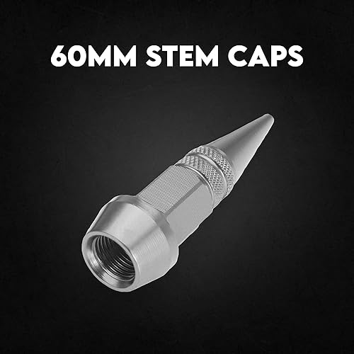 Miniatura 58 de Tapones para válvulas de neumáticos de automóvil, 4 unidades, cubiertas universales para vástagos, juego de tapas de válvula de neumático