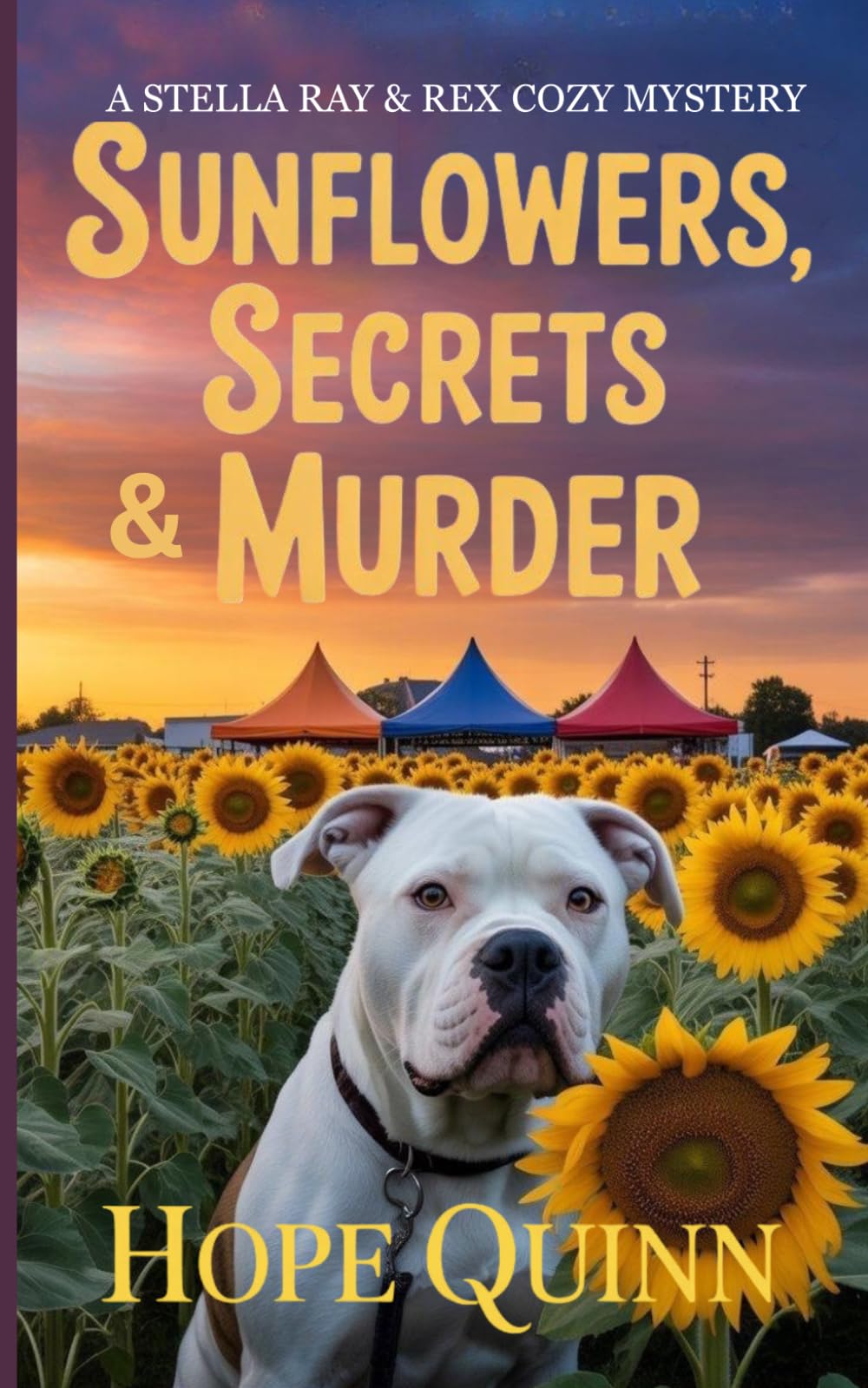 Sunflowers, Secrets & Murder: A Stella Ray & Rex Cozy Mystery (Book 1)