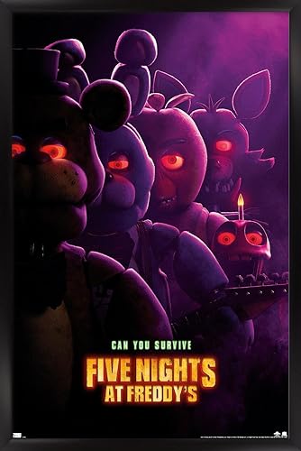 Trends International Five Nights at Freddy's Movie - Póster de pared de una hoja, 22.37 x 34.00 pulgadas, versión enmarcada en negro disponible en Yaxa Peru