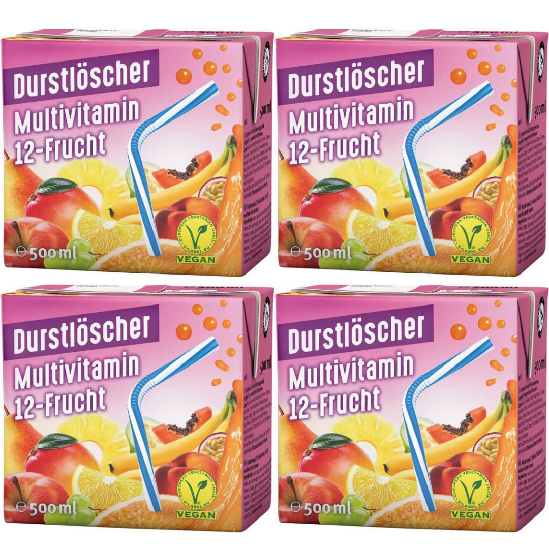 Durstlösch Multivitamin Fruchtsaft 500 Mililiter x 4 Stück
