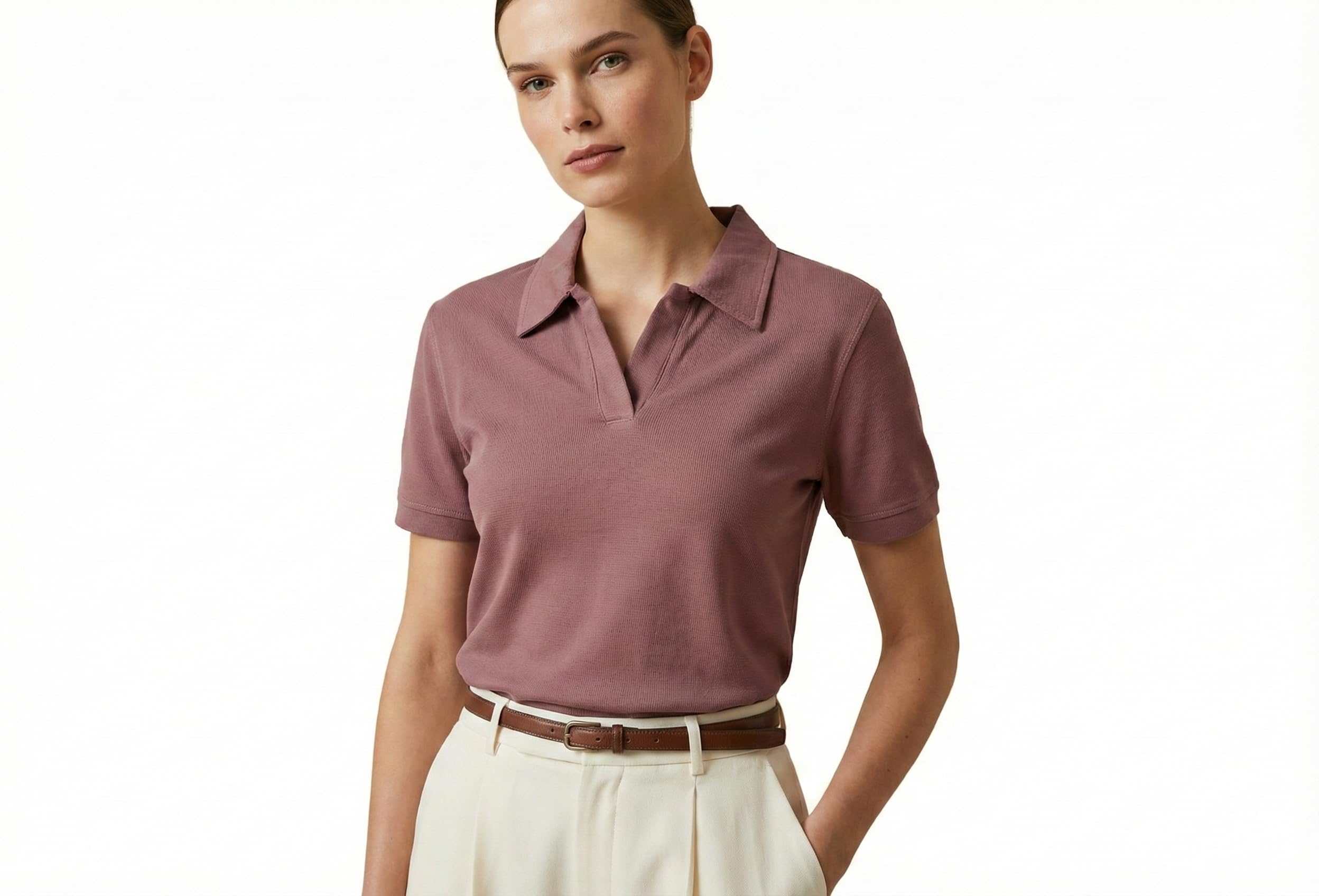 Women’s Polo T-Shirt Regular Fit | Cotton Collared Casual Top