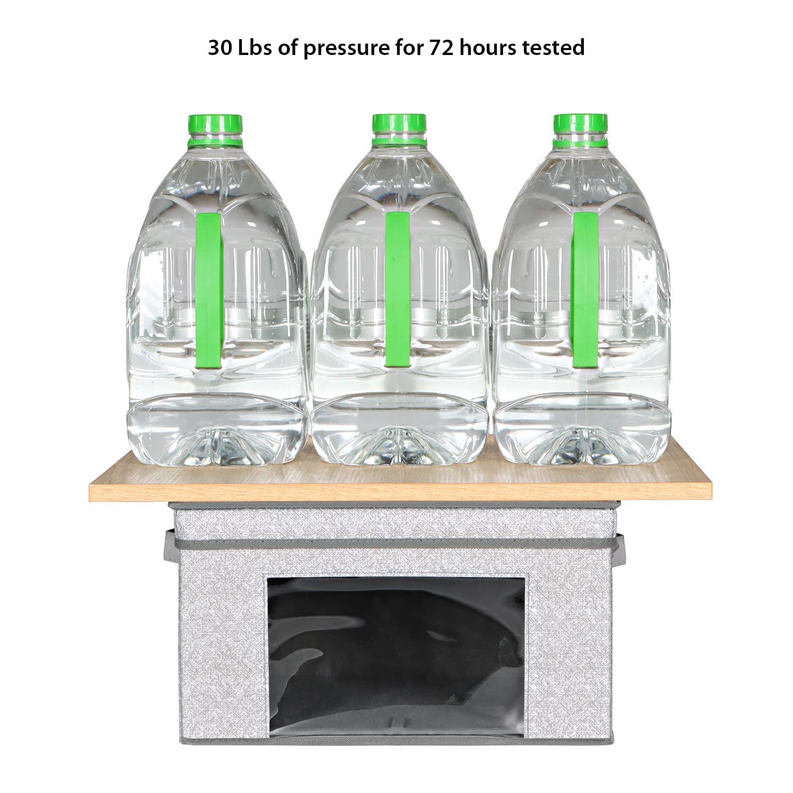 Univivi Faltbare Aufbewahrungskörbe aus Stoff mit Deckel, faltbare Aufbewahrungsboxen für Zuhause, Schrank, Spielzimmer, 35,6 x 25,4 x 21,6 cm (Grau, 4er-Pack)