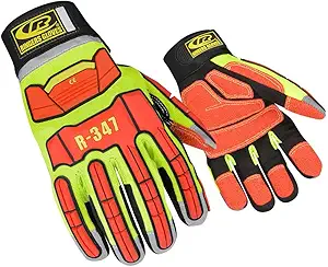 Glove, Rescue, Cut Resistant, L, Hi-Vis, Pr