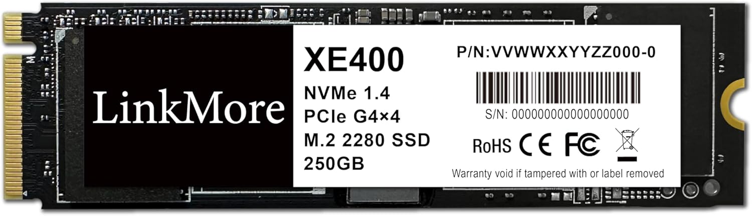 LinkMore XE400 250GB M.2 NVMe PCIe Gen4 SSD