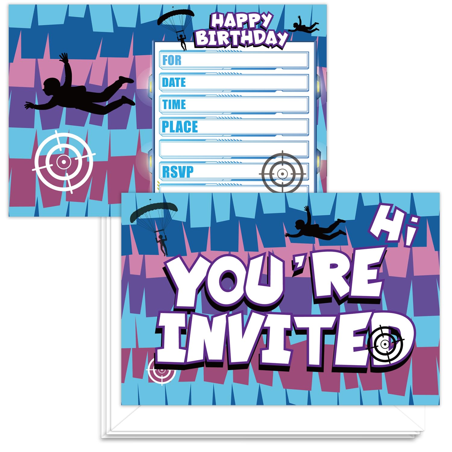 Photo 1 of Hipoxa Video Game Llama Invitations (24-Count)