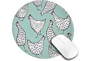 Los Pollos Hermanos Mouse Pad: Non-Slip, Round Mousepad for Desk Accessories