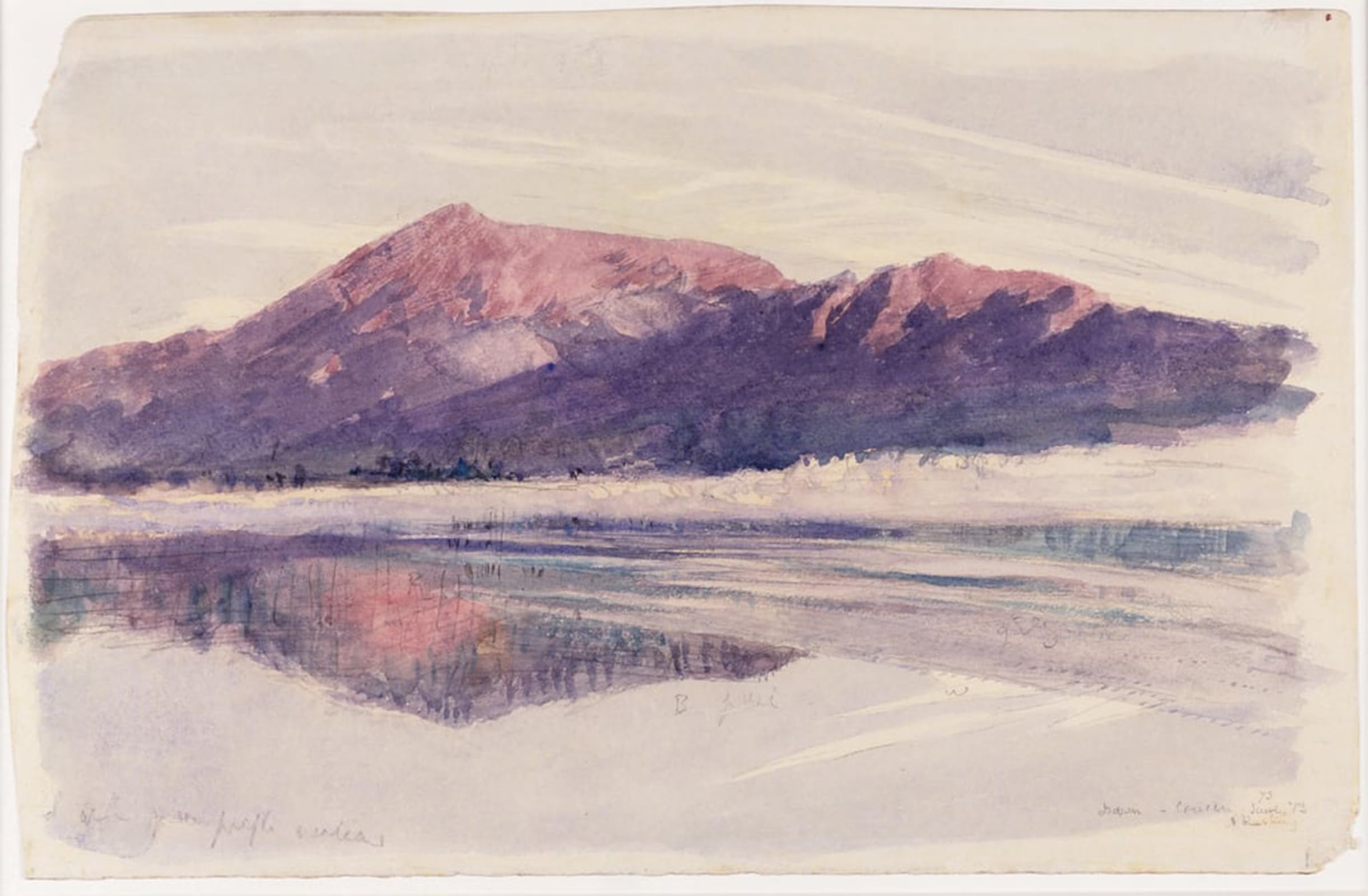 SERENDIPITP Abstract Painting Mural Print Picture Wall Decor Painting Dawn Coniston by John Ruskin Vintage Wall Artwork for Home Decor 60x90cm