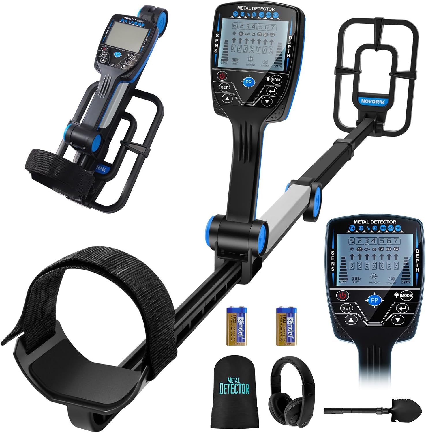 Novorik Waterproof Metal Detector Review: Best Foldable Finder for Gardeners Hunting Lost Tools