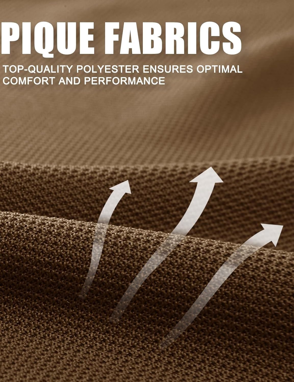 MAGCOMSEN Men's Polo Shirt Quick Dry Performance Short Sleeve Tactical Shirts Pique Jersey Golf Shirt - Image 7