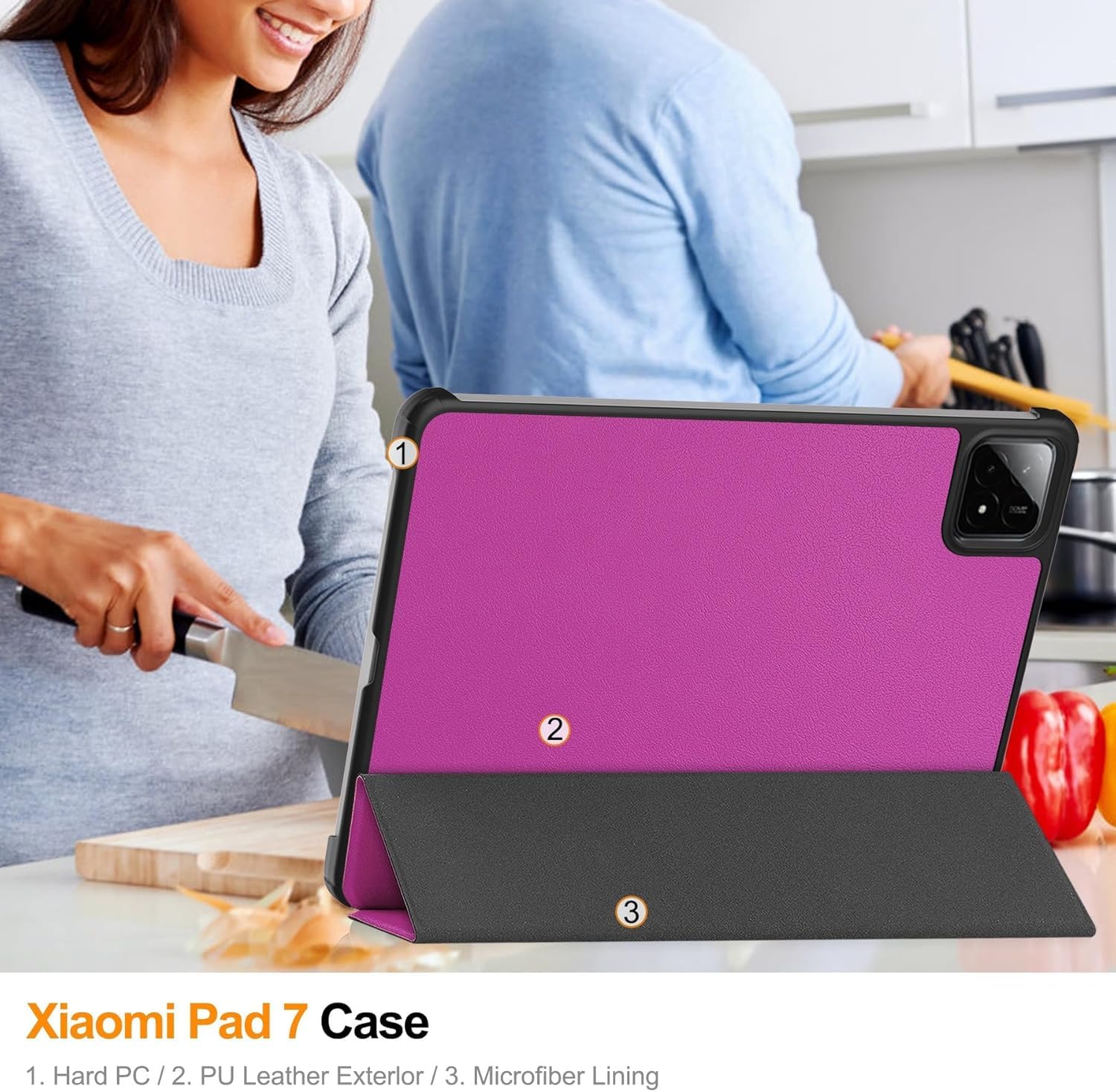 Funda Xiaomi Pad 7 / 7 Pro 11.2 Pulgadas 2024 - Con Soporte Y, Portalápices Y Protección Antigolpes