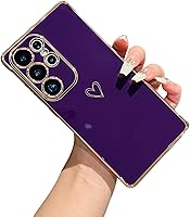 Vista 22 de ZTOFERA Funda diseñada para Google Pixel 7a, bonito diseño de corazones de amor con borde chapado y protección de lente de cámara, para Google Pixel