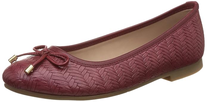 Bata Women Lazer Flower Ballerina, (5515901) Shoes