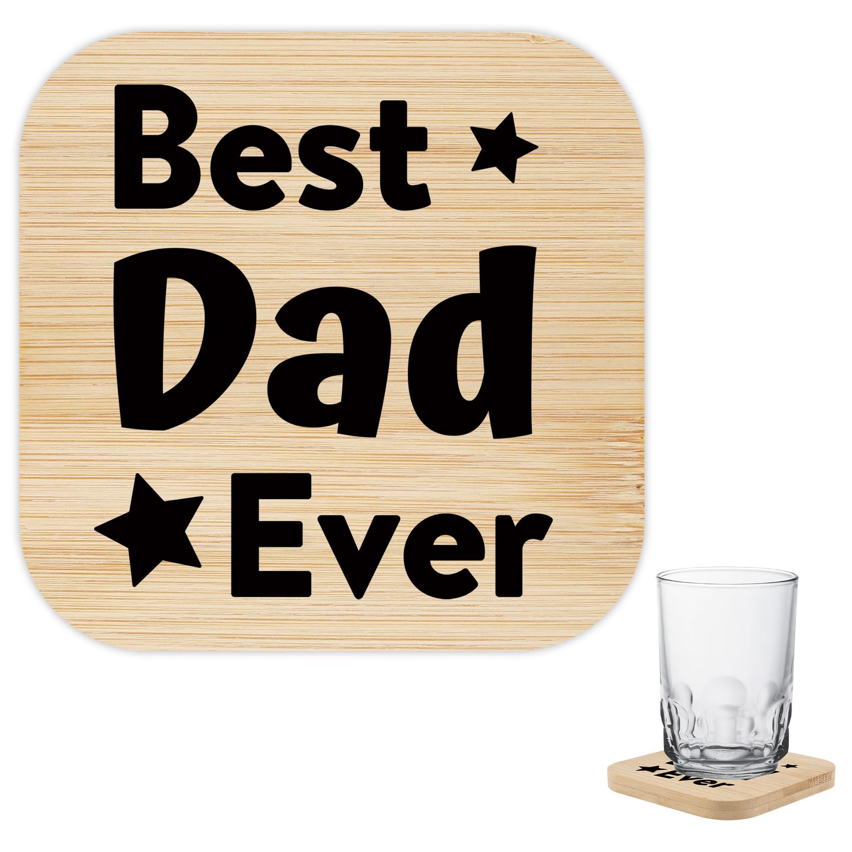 Koudindg Fathers Day Dad Gifts,Best Dad Gifts from Daughter Son,Best Daddy Presents,Daddy Coaster for Christmas Birthday Day,Stocking Fillers for Father
