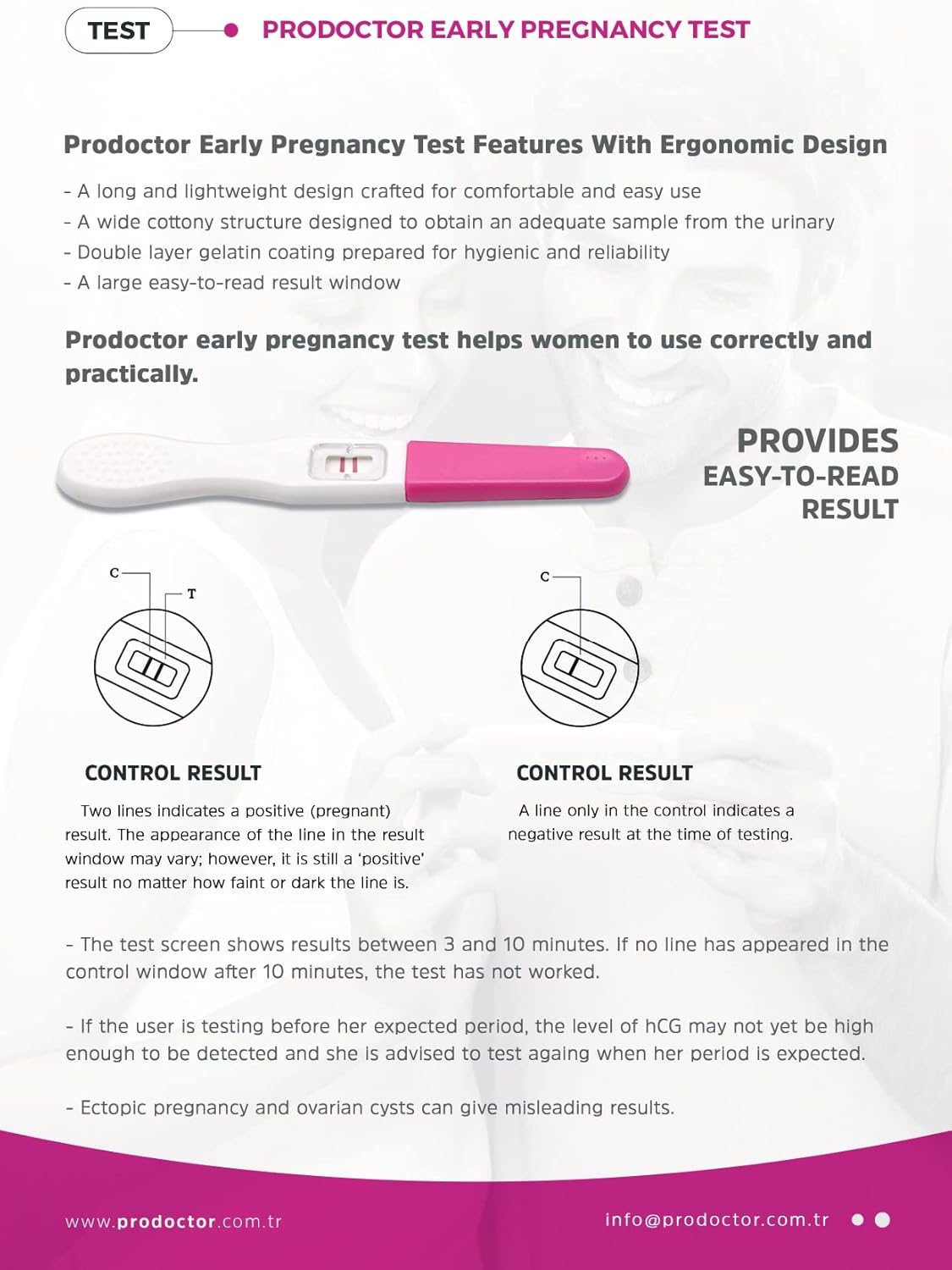 Buy Prodoctor Early Pregnancy Tests Pack of 3 First Signal Pregnancy