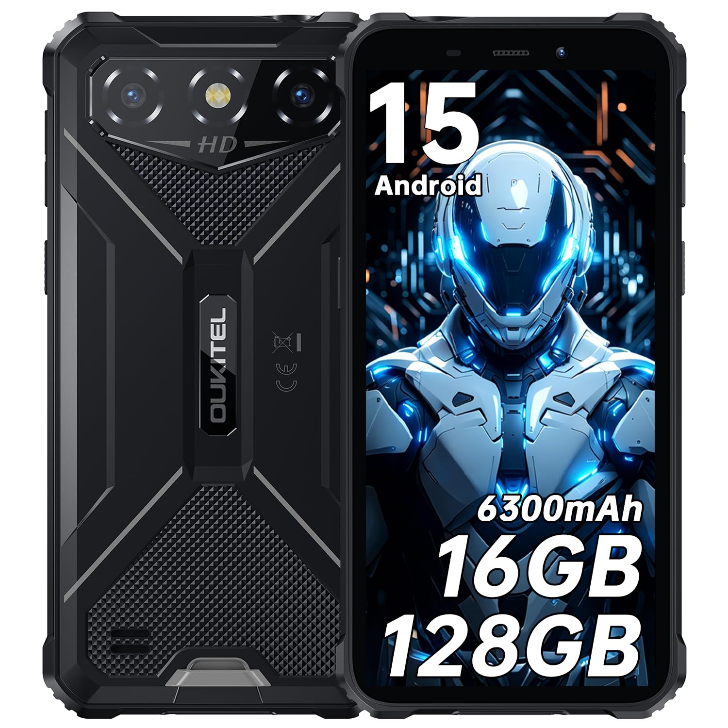 Amazon | OUKITEL G3 Android 15 タフネススマホ simフリー 16GB RAM