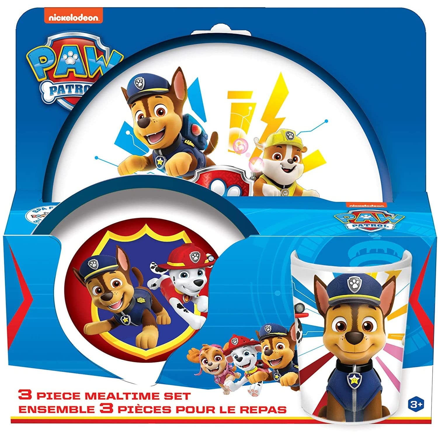 Paw Patrol Piece Dinnerware Set Includes Plate Bowl Tumbler