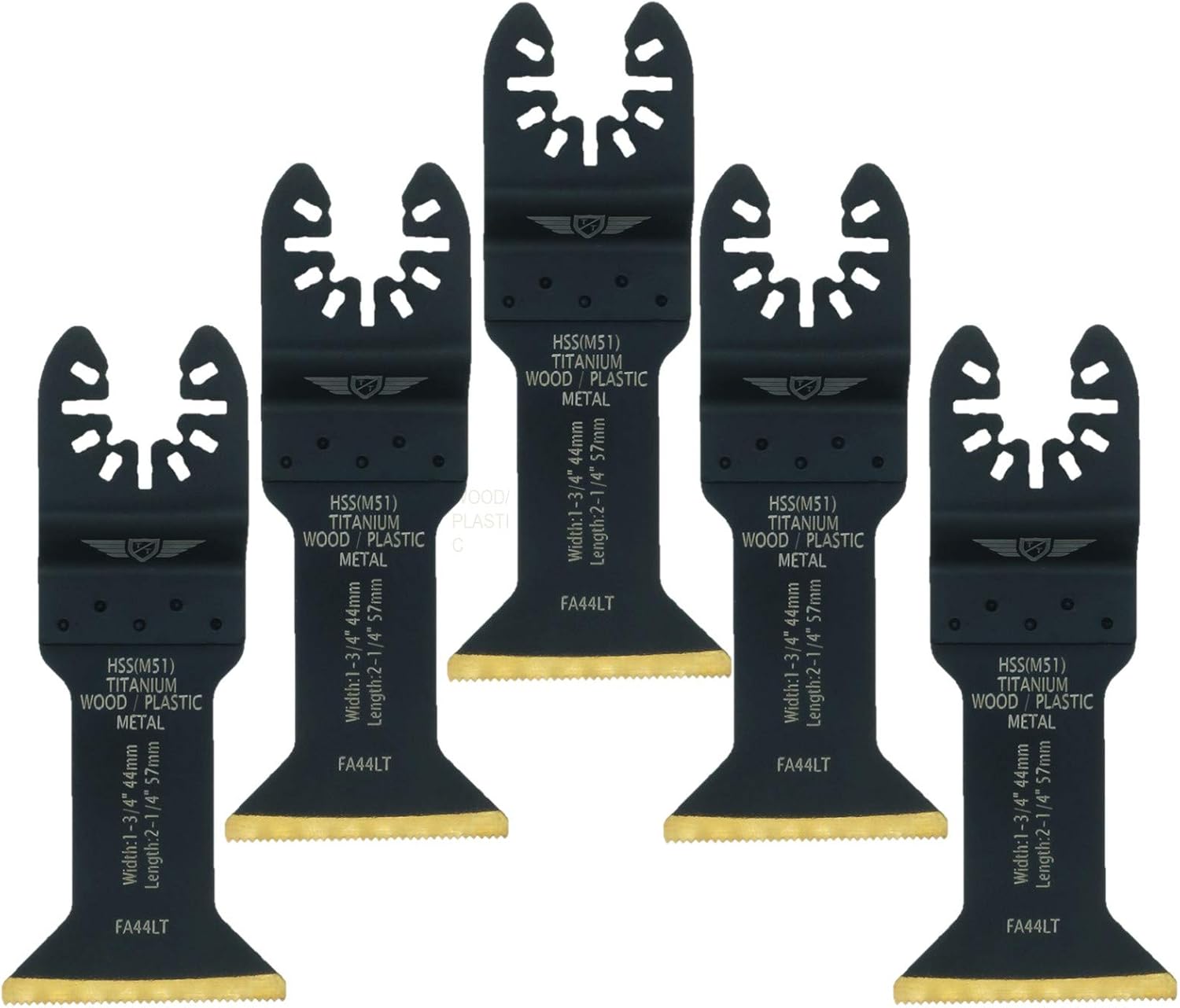 3 x TopsTools FA44LT_3 44mm Long Life Titanium Coated Blades Compatible with Dewalt Stanley Black and Decker Bosch Fein (Non-StarLock) Makita Milwaukee Hitachi Parkside Ryobi Worx Workzone Multitool - Image 4