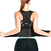 Magnetic Posture Corrector, Men and Women, Fully Adjustable Padded Back Supporter, All Day Pain Relief, Lumbar, Neck, Spine, Shoulders, Scoliosis Support