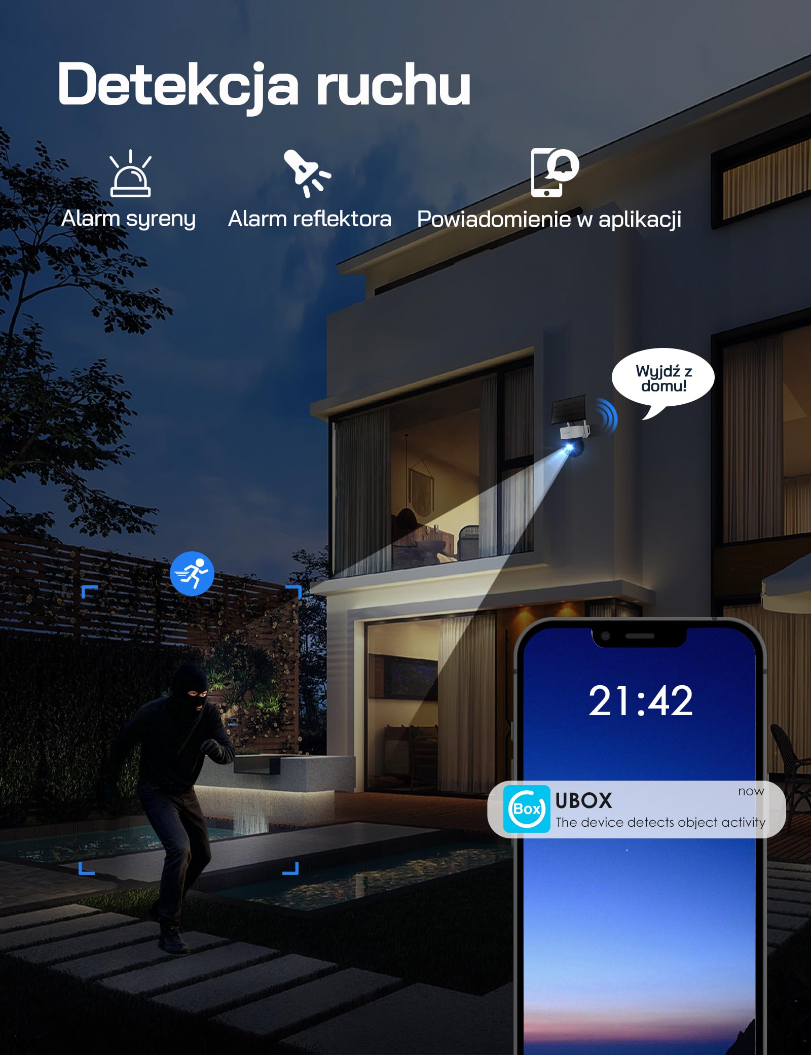 WOLFANG Kamera Łowiecka 4G LTE Solarna, Kamera Przyrodnicza 2K Live View, PTZ 355°/90°, Noktowizor, PIR, IP66, Kamera Bezpieczeństwa do Obserwacji Zwierząt