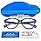 SEEAFUN Blue Light Glasses for Kids Girls Boys with Cute Car Case, UV400 Protection, Anti Blue Ray Age3-12