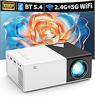 Vista 1 de Mini proyector con proyectores portátiles Wifi compatible con 1080P 200 pulgadas Mini proyector de película HD, proyectores para exteriores
