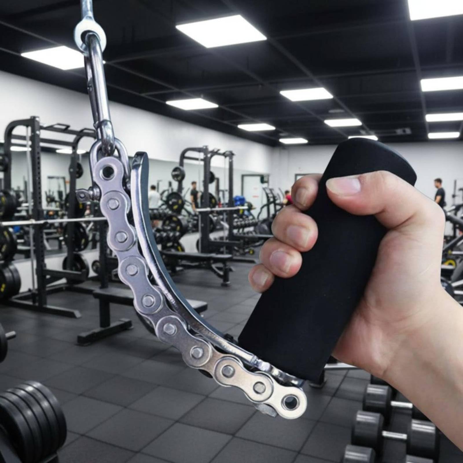 rockible Ejercitador de Muñeca Entrenador de Antebrazo Rodillo de Muñeca Dispositivo de Agarre Construcción Compacta de Metal para Trabajo de Fuerza Adecuado