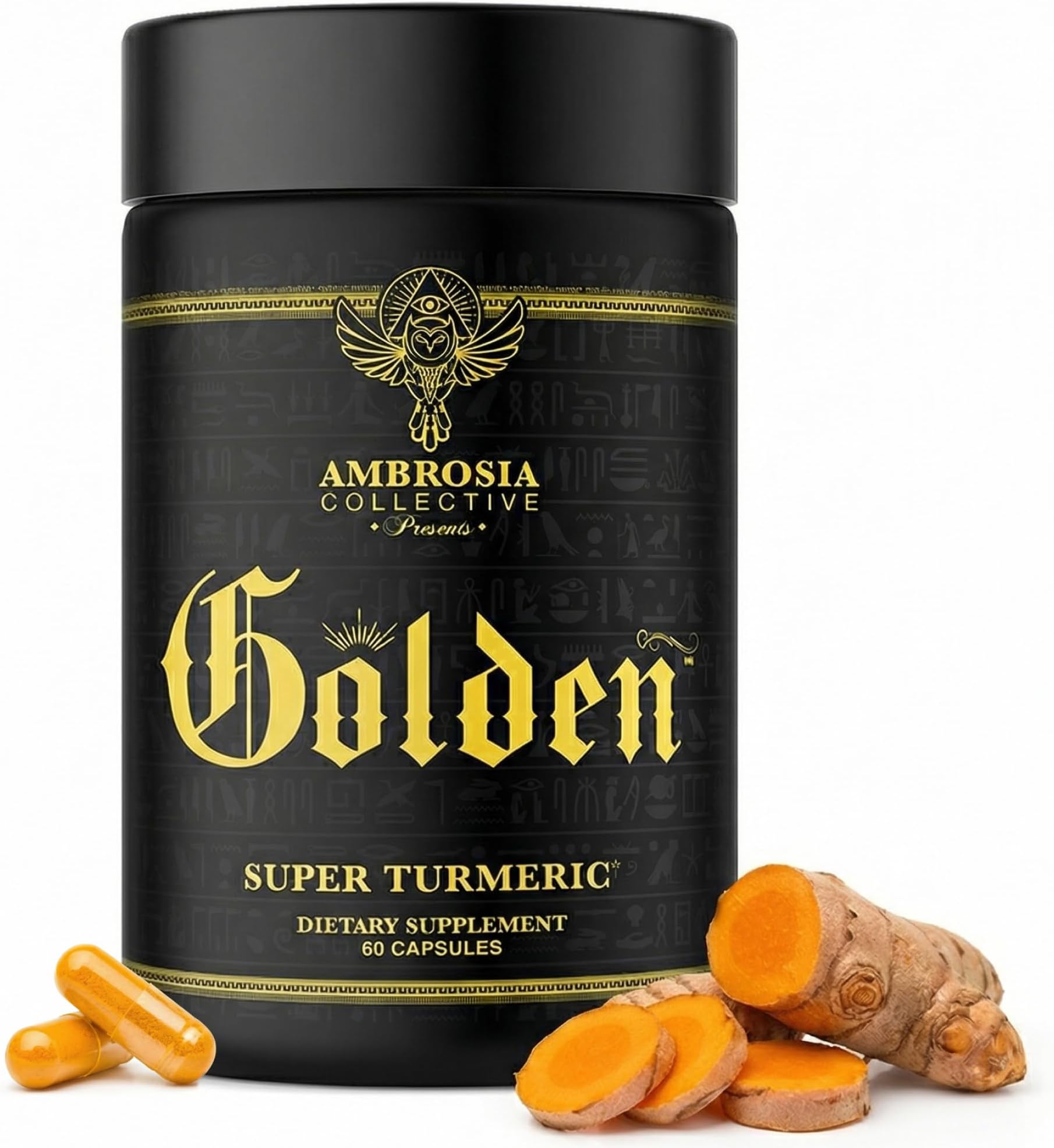 Golden Super Turmeric | Bioavailable Curcumin HydroCurc | Gut, Brain & Joint Support | 765mg Active Curcuminoids | 60 Veggie Capsules (30 Day Supply)