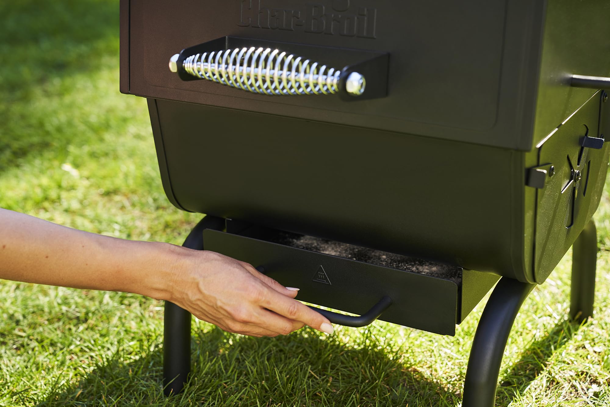 Char-Broil Barbacoa a Carbón 2Go - Barbacoa portátil, aire ajustable, combínelo con M/L para formar ahumador offset - Ideal para cocina al aire libre, jardín y patio