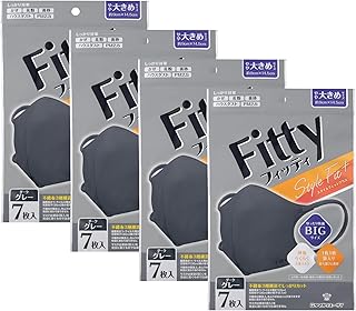 フィッティ マスク 不織布 スタイルフィット プラス 立体 7枚入 4個パック