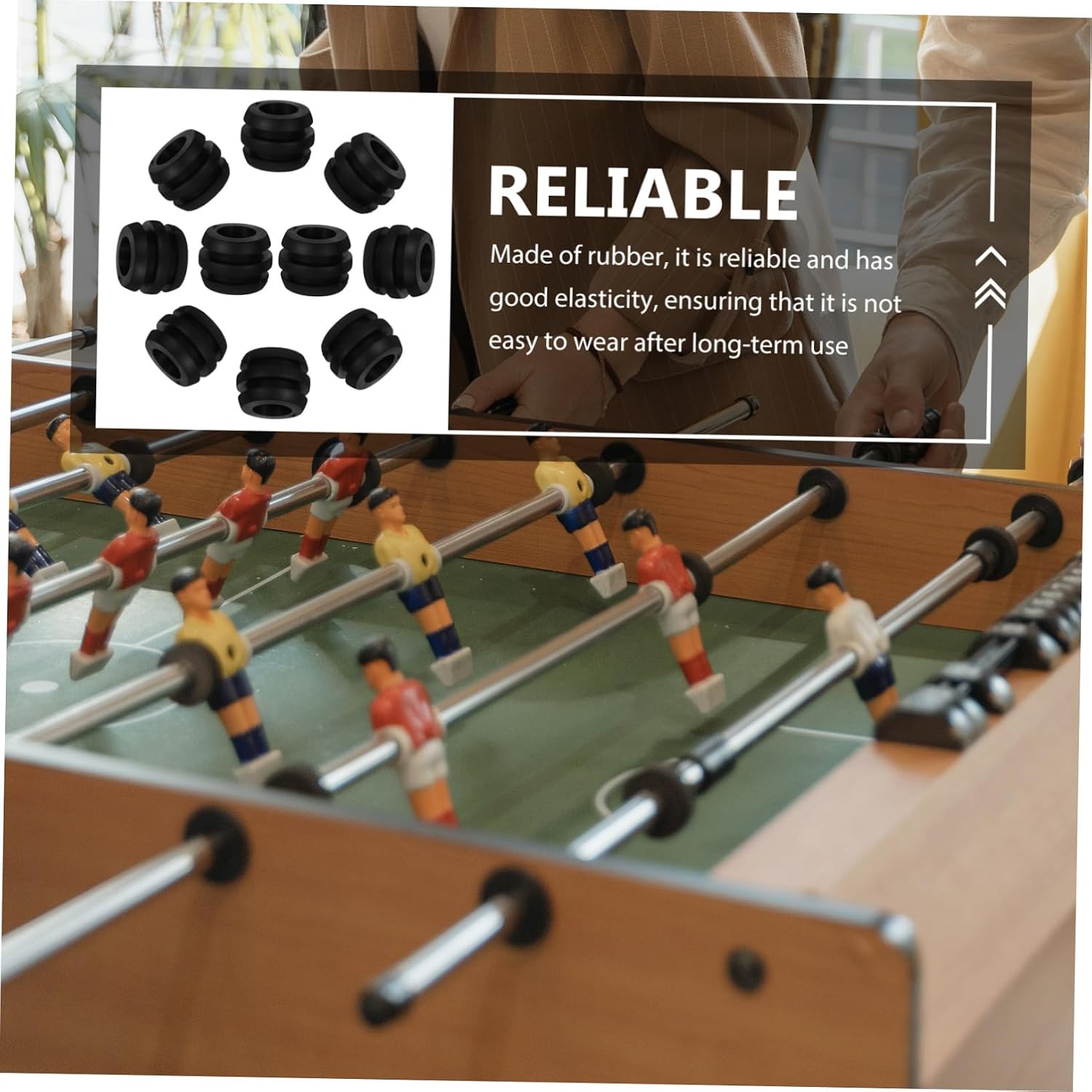 Alasum Foosball Accessories Tabletop Foosball Bushings Table Football Bearing Rods Foosball Table Parts