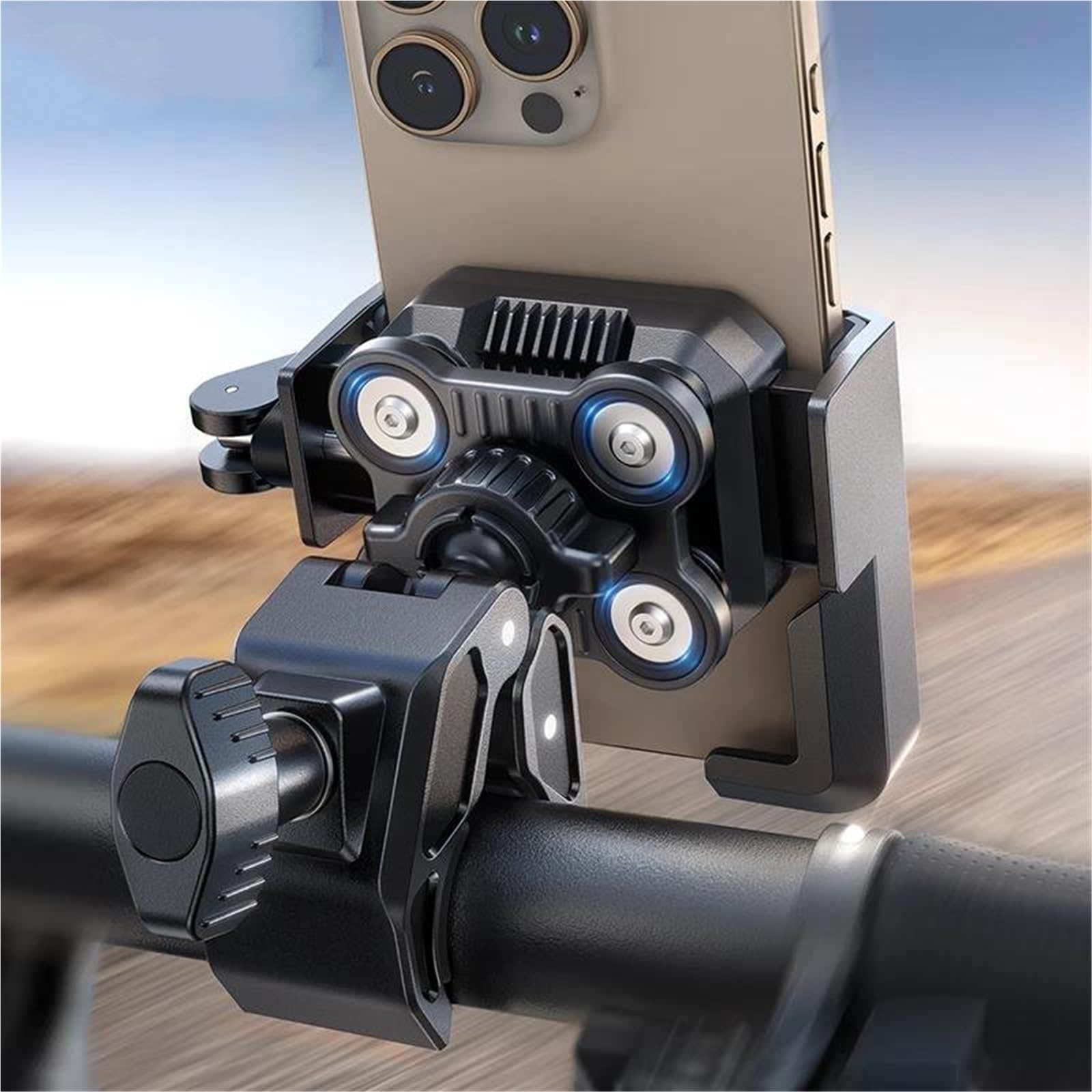 Regolabile Supporto Per Telefono Moto Per Telefoni Da 4,7"-7"