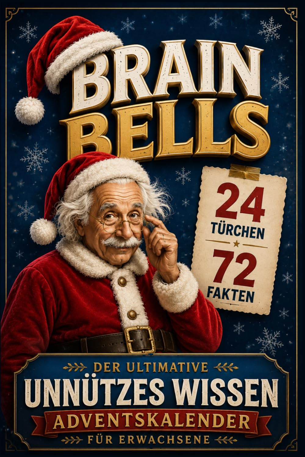 Brain Bells! - Der ultimative Unnützes-Wissen-Adventskalender für Erwachsene: 72 verblüffende Fakten, kuriose Geschichten und unglaubliche Aha-Momente – jeden Tag dreimal staunen.