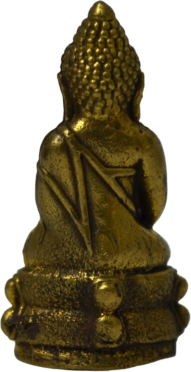 Thai Phra Kring Wat Bowonniwet Buddha Amulet Sacred Lucky Protection Pendant Collectible Thai Buddhist Charm
