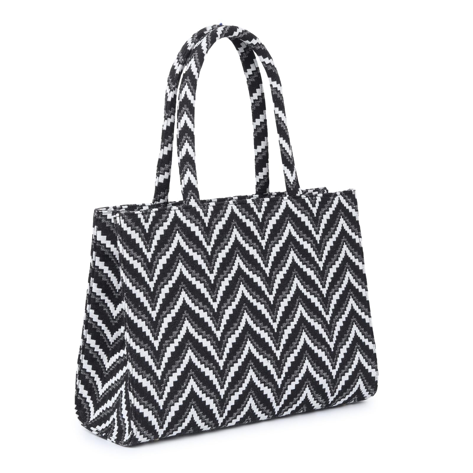 WOMEN LIKE Stripped Design Womens Bag Ladies Purse Black And White Handbag Shoulder Bag Fits upto Laptop Perfect For Work & Daily Use (B0DD7H3L3Y) Amazon Price History, Amazon Price Tracker
