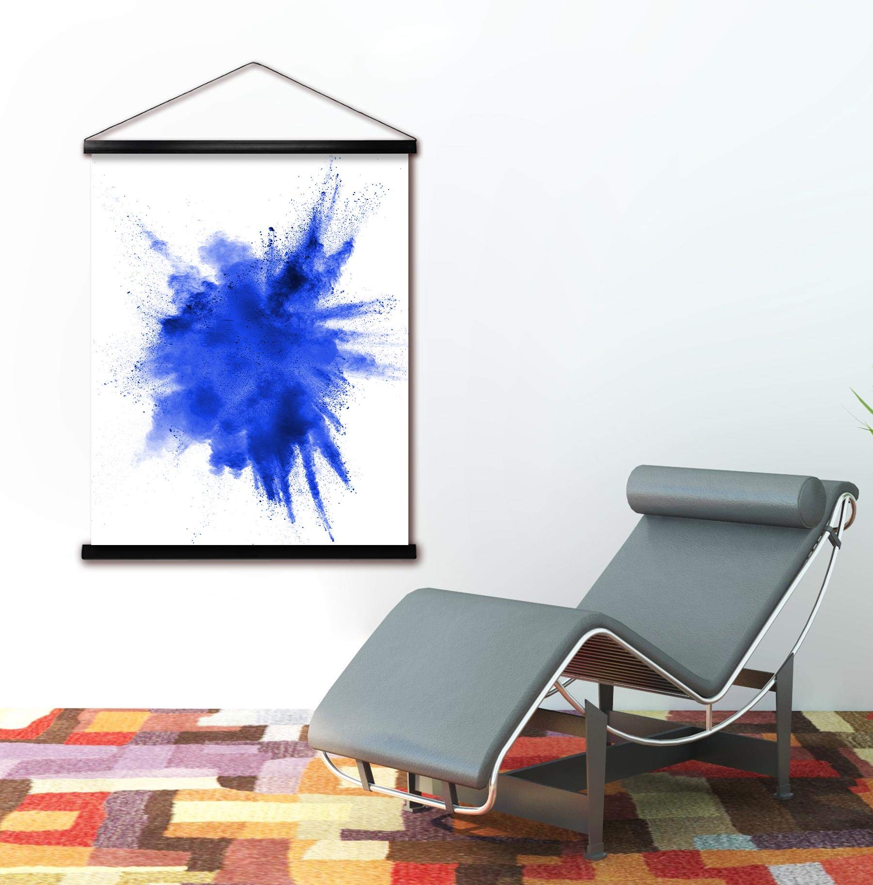Close Up poster zwart 71 cm - met veerdraad (0cm x 71cm