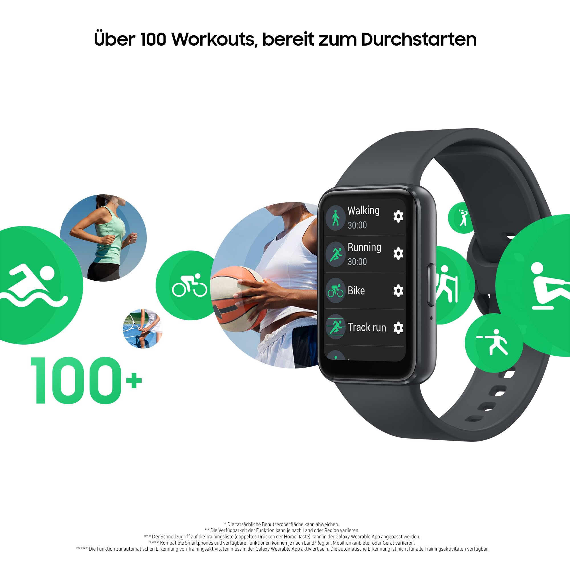 Samsung Galaxy Fit3 Smartwatch, Fitness-Uhr als Fitness Tracker und Aktivitätstracker, Gray, Inkl. 36 Monate Herstellergarantie [Exklusiv bei Amazon]