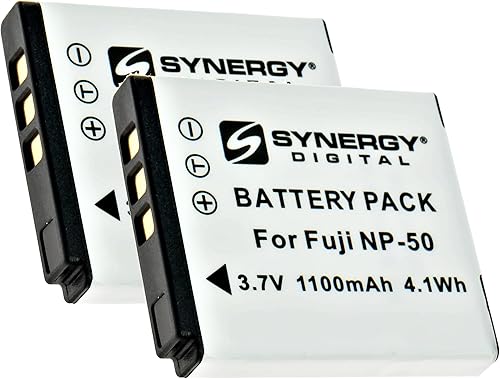 Synergy Digital Baterías para cámara, compatibles con cámara digital Fujifilm FinePix F660EXR, (li-ion, 3.7V, 1100 mAh), repuesto para batería