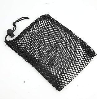 Mesh Ball Bag Holder Storage Pouch, 3pcs Nylon Mesh Bag Drawstring Pouch Balls Holder Storage Bag Black replacement for Balls Tennis Sports Travel Outdoor Activity (S)