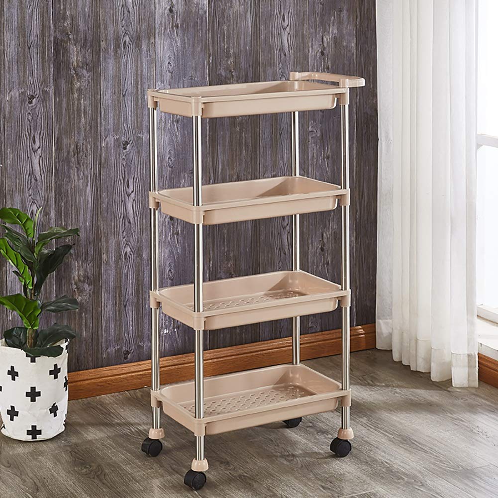 Carros de Almacenamiento móviles, carros móviles de Cocina, carros móviles, carros de Belleza con Ruedas universales Desmontables, Bandeja para Carrito de SPA