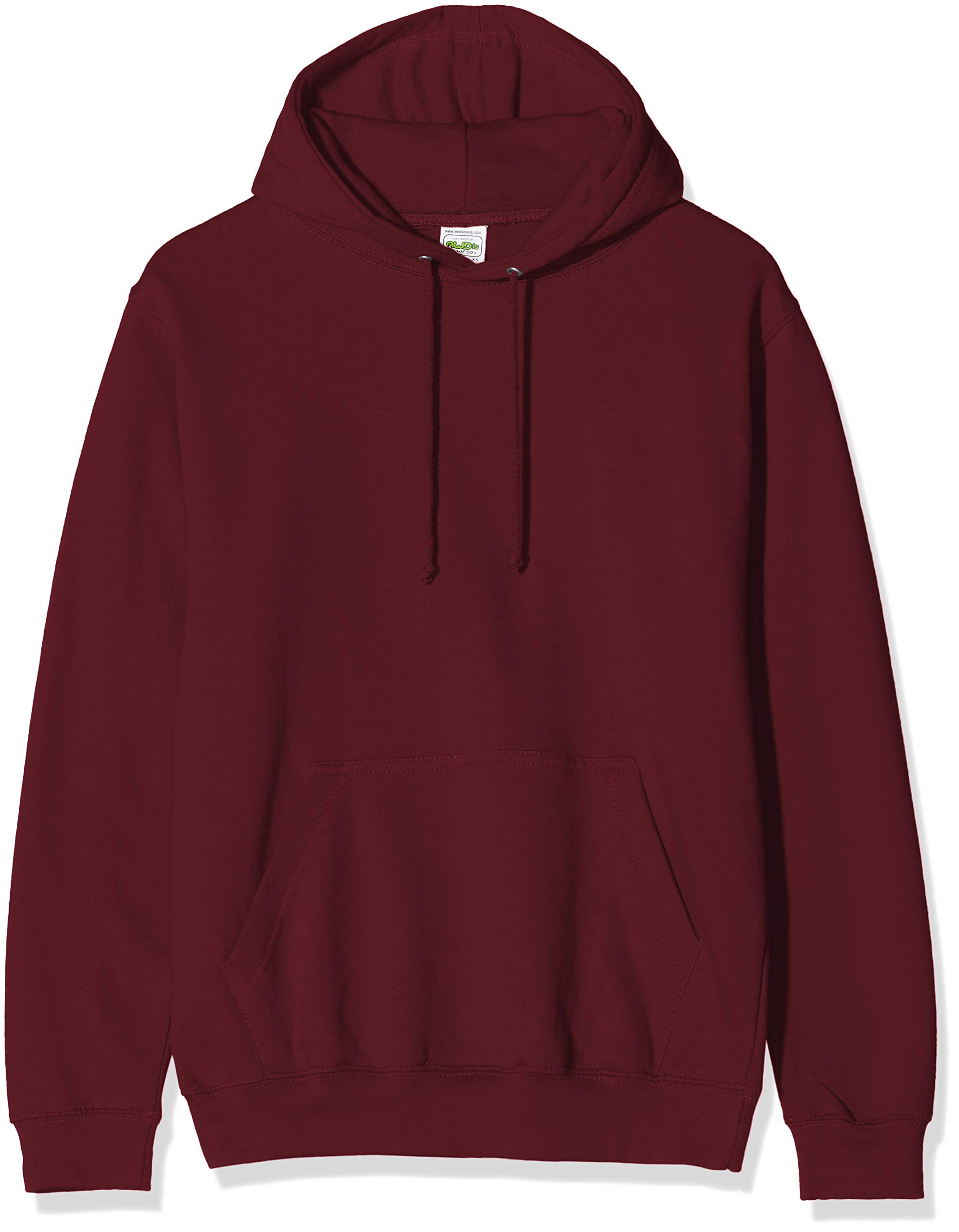 AWDis Men's College Hoodie, Red (Burgundy), XXX-Large